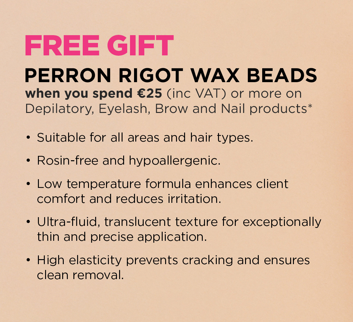 Free gift free Perron Rigot Wax beads when you spend &euro;25 on beauty products
